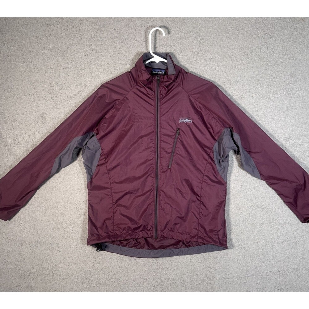 Patagonia Dragonfly Full Zip Lightweight Windbreaker‎ Jacket Women’s S Burgundy